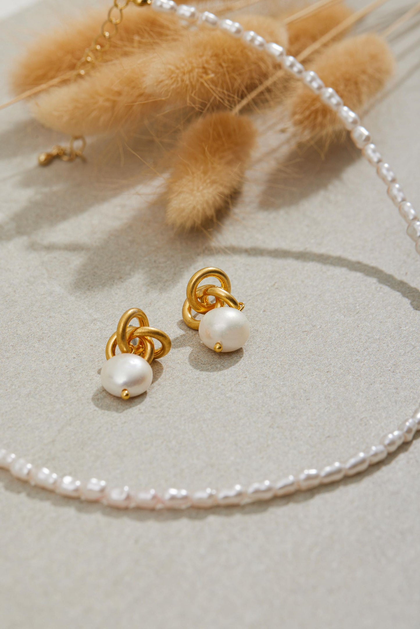 Fresh-water Pearl Earrings